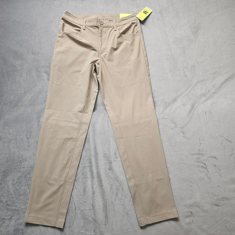 All In Motion Mens 360 Lifestyle Pants Tan 30x30 Technical Chino Stretch New